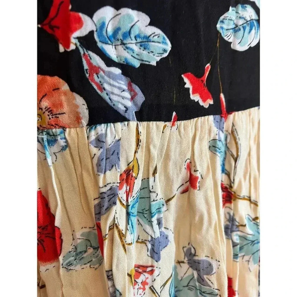 patrons of peace NWT womens tunic dress floral boho babydoll ruffled size medium - Picture 8 of 10